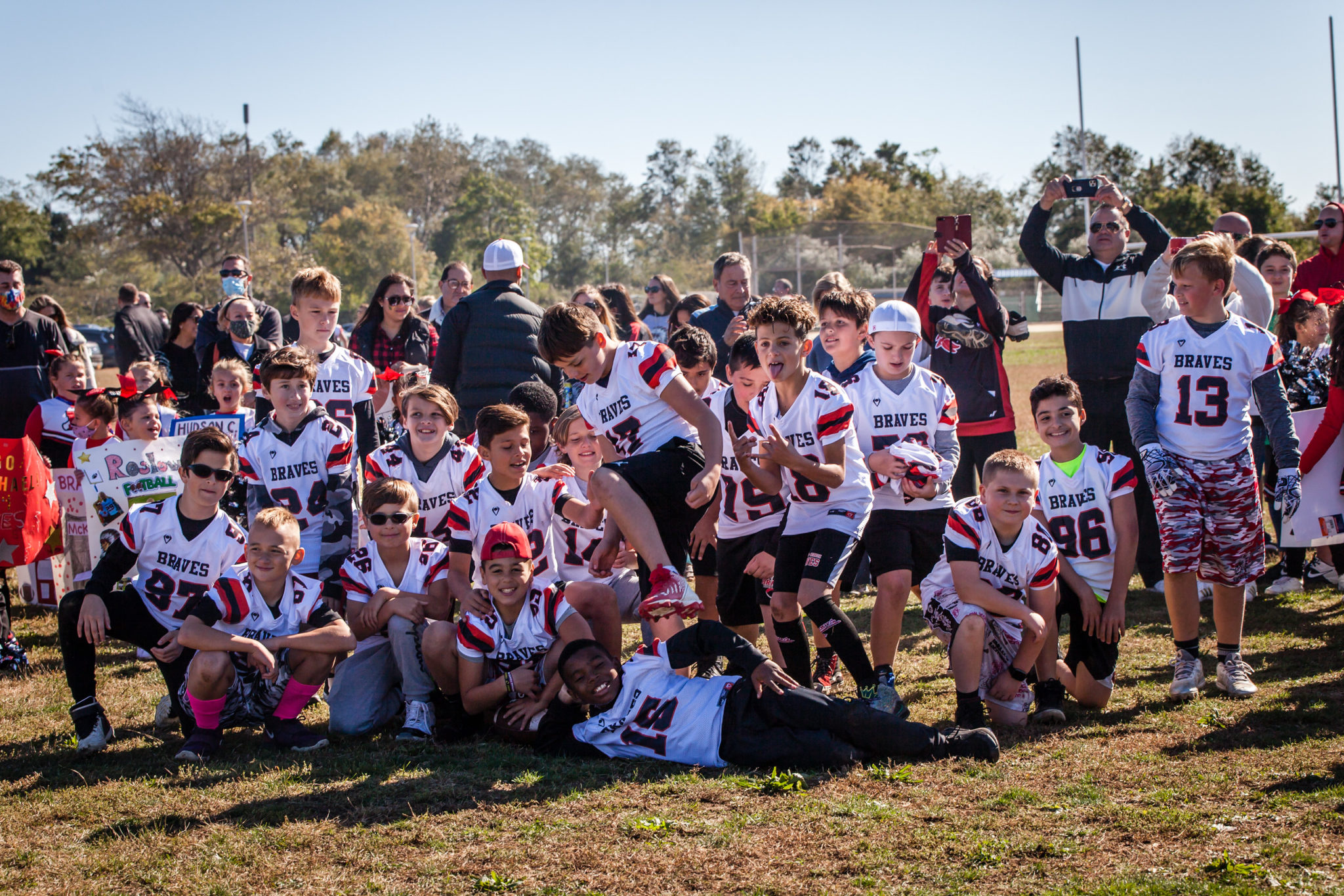 Bellmore Merrick Braves Football & Cheer "WORK HARD, STAY HUMBLE, BE